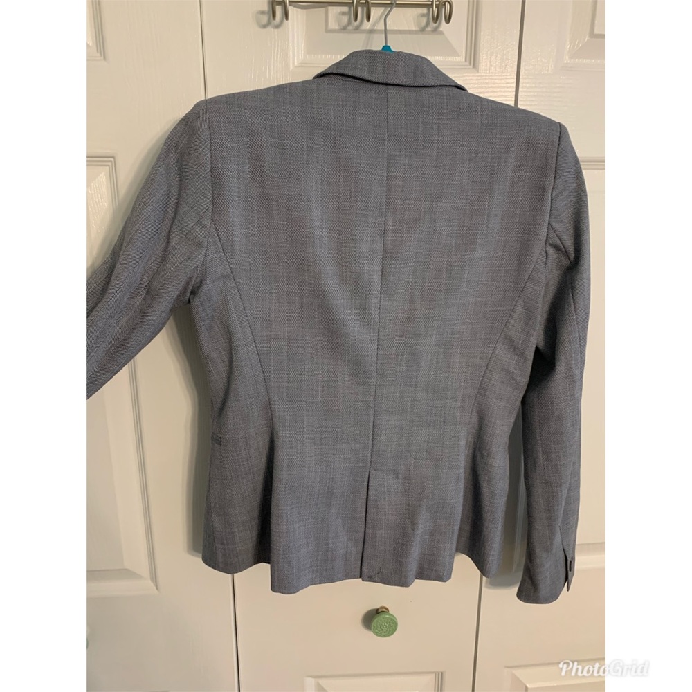 Zara Basic Gray Blazer Womens Fitted Career Busin… - image 5